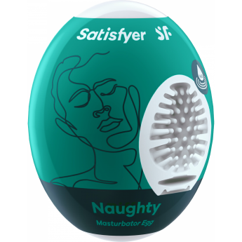Мастурбатор нереалистичный SATISFYER EGG SINGLE (NAUGHTY), TPE, зеленый