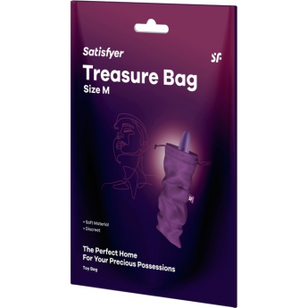 Мешочек SATISFYER TREASURE BAG для хранения игрушек XL, фиолетовый