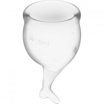Набор менструальных чаш 2 шт SATISFYER FEEL SECURE MENSTRUAL CUP TRANSPARENT Набор менструальных чаш 2 шт SATISFYER FEEL SECURE MENSTRUAL CUP TRANSPARENT