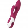 Вибратор SATISFYER Heated Affair с клиторальным стимулятором, красный 4001616