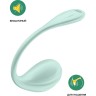 Виброяйцо SATISFYER SMOOTH PETAL CONNECT APP, мятное, 6,5 см 4002736